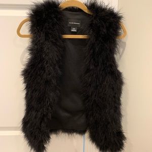 Brand NEW Club Monaco Black Feather Vest